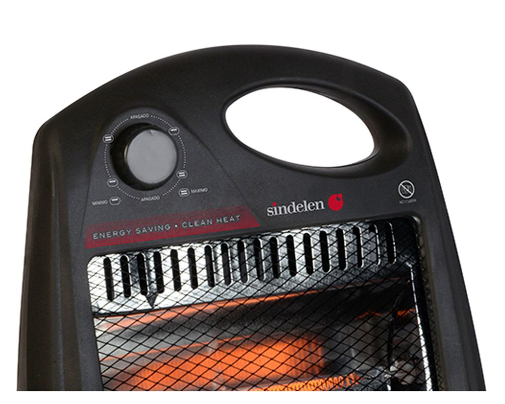 Calefactor fibra de carbono 800W EEC-3000NG negro Sindelen.-2