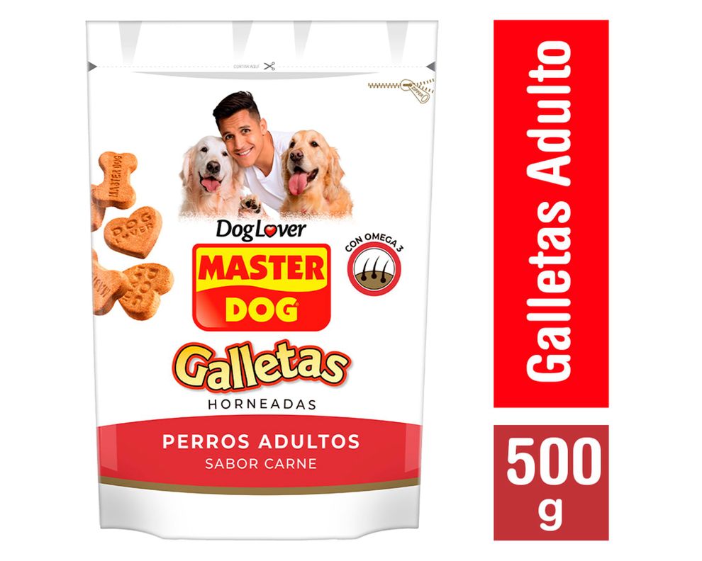 Galleta perro adulto 500 gr carne Master Dog-0