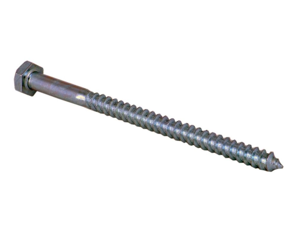 Tornillo tirafondo 1/4''x4'' zincado x25 unidades Imporper-0
