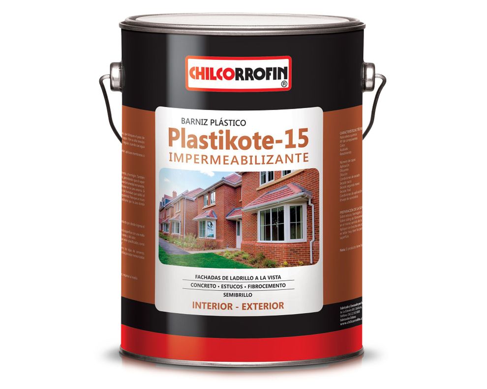 Barniz 1 galón Plastikote-15 natural semi brillante Chilcorrofin-0