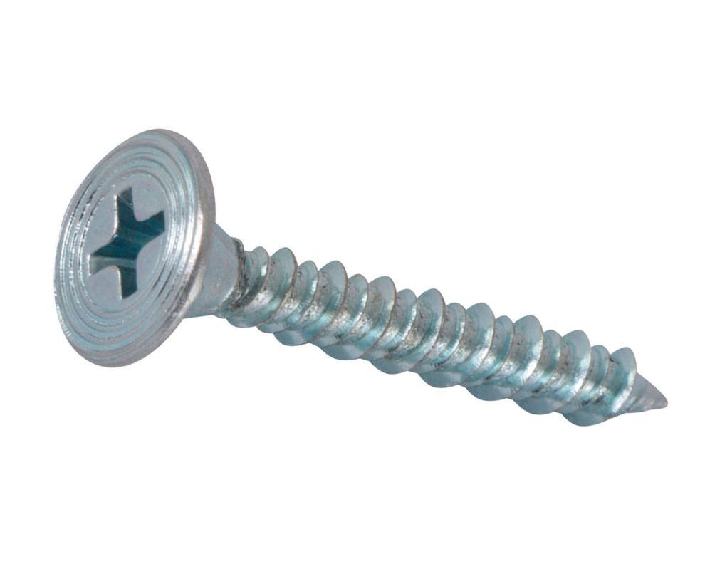Tornillo autoperforante fibrocemento 10 unidades cromado Imporper-0