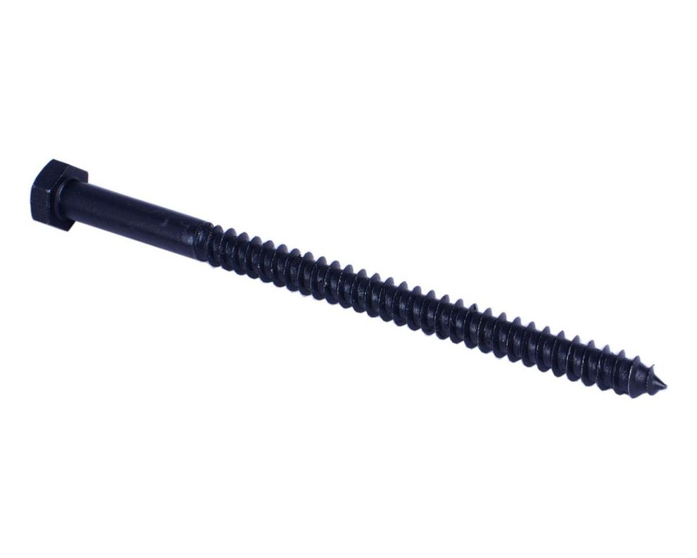 Tornillo tirafondo 5/16''x5'' pavonado x15 unidades Imporper.-0