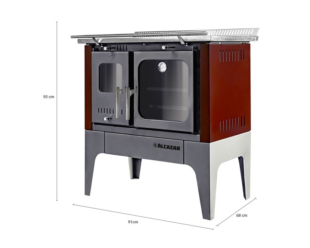 Cocina a leña S-900 Alcazar-2