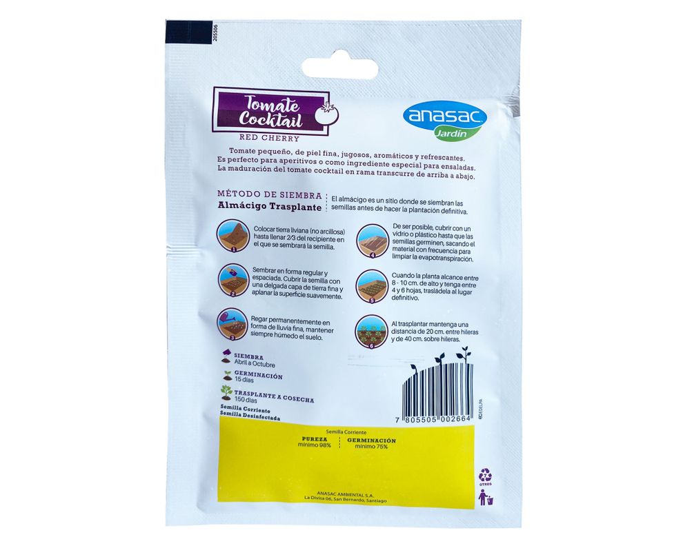 Semilla tomate cherry 1 gr Anasac.-1