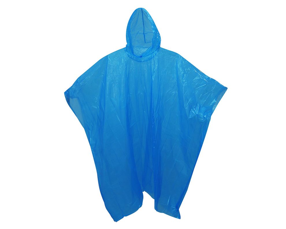 Poncho de emergencia Biodegradable azul Alaska.-0