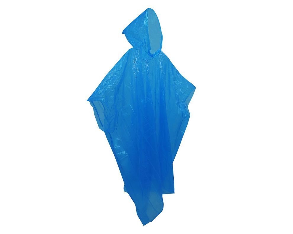 Poncho de emergencia Biodegradable azul Alaska.-1
