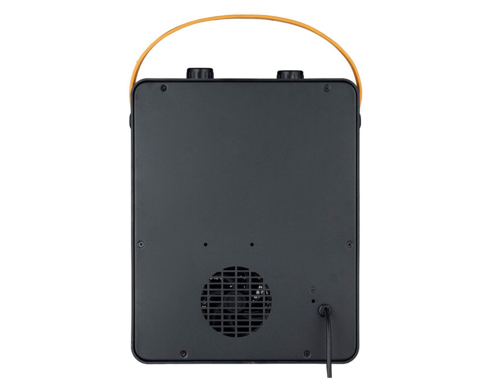 Calefactor efecto chimenea negro 1800W-2