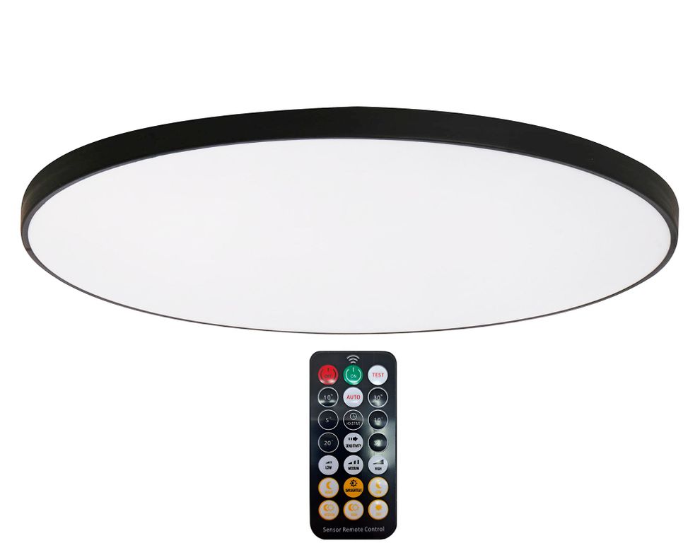 Plafón LED fría 24W negro-0