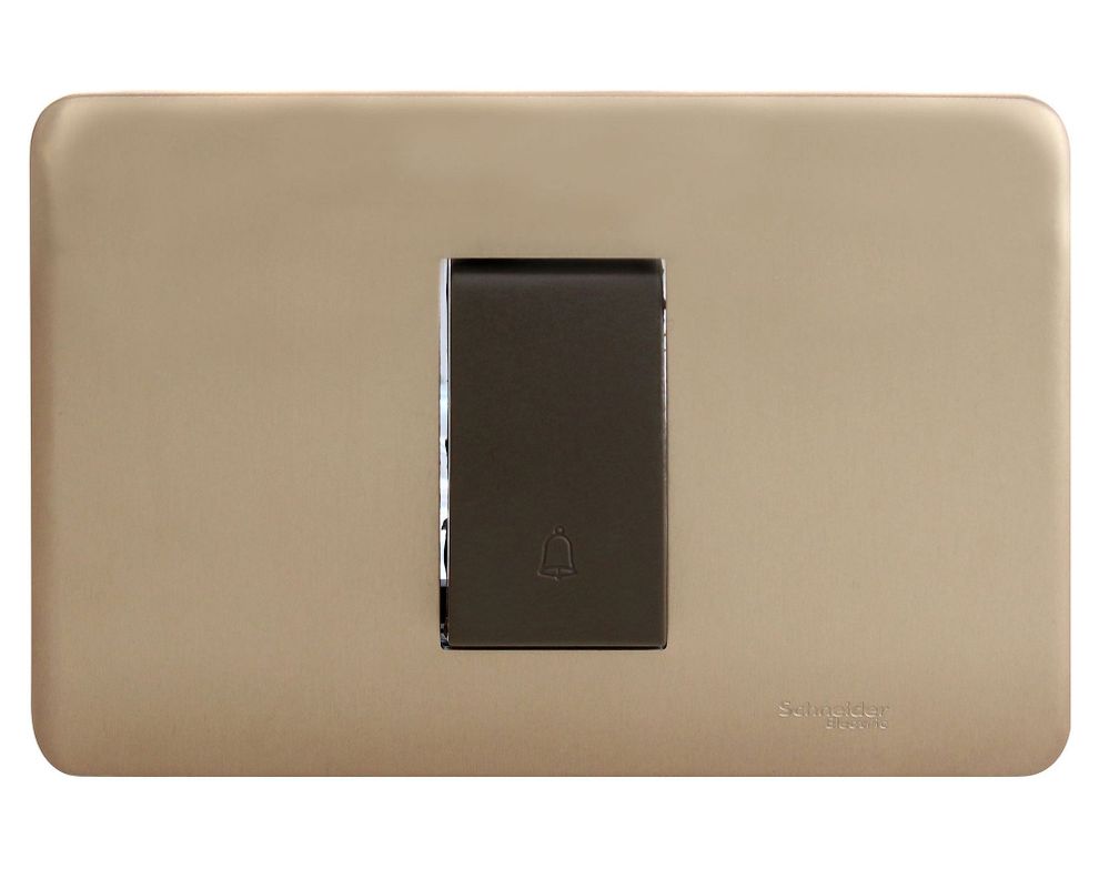Interruptor pulsador 16 amp iridium bronce Schneider-0
