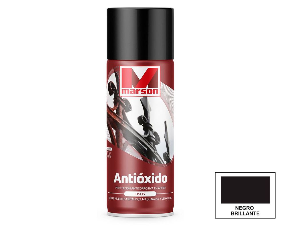 Pintura spray Antióxido Negro Marson-0