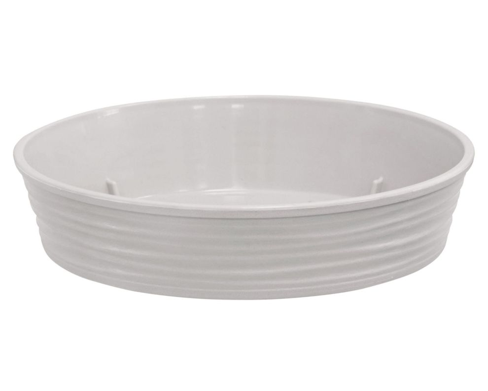 Plato para macetero 15 cm Piedra blanco-1