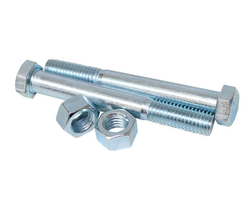 Perno hexagonal G2 1/2x3 zinc con tuerca bolsa 2 unidades b2 Imporper-0