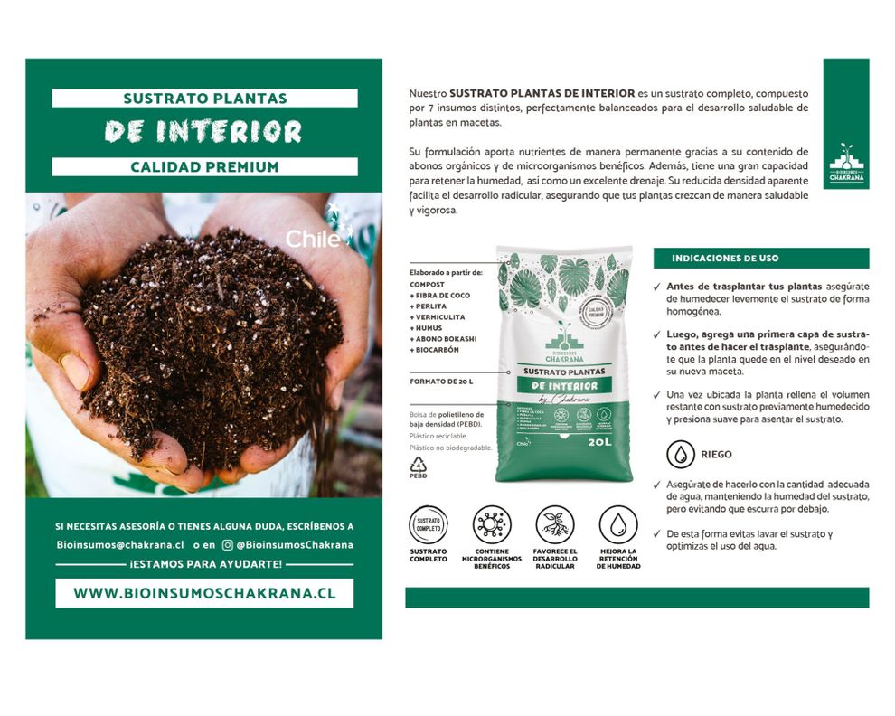 Sustrato Plantas de interior 20 lt-1