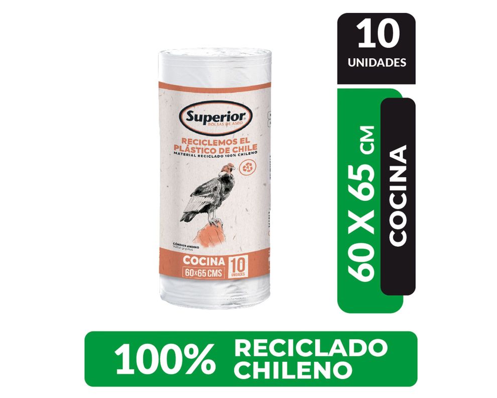 Bolsa cocina blanco 10 unidades Superior-0
