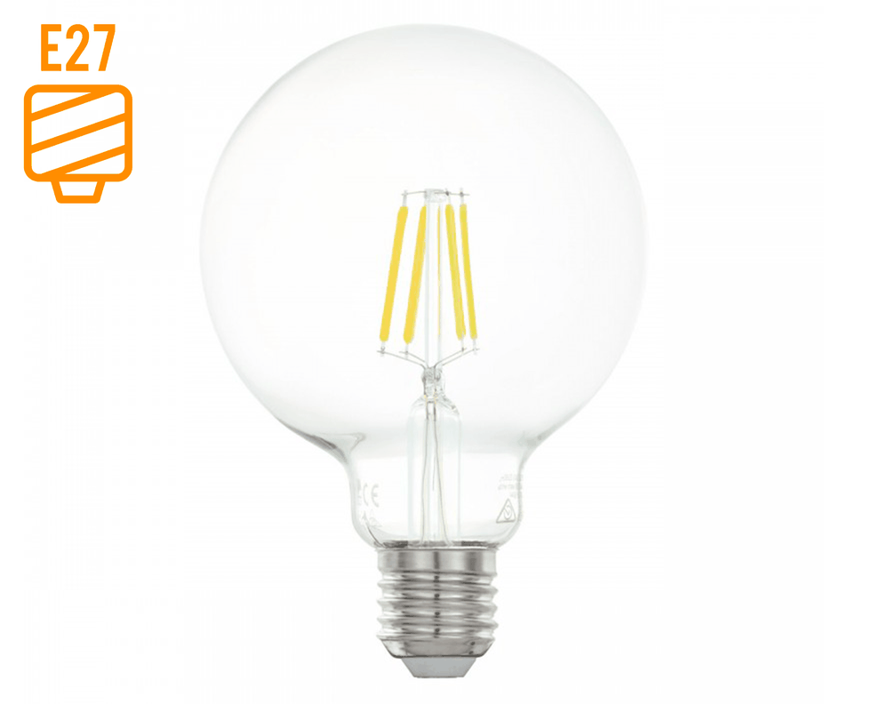 Ampolleta LED 4W E27 luz cálida G95 Decotrans-0