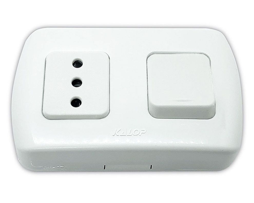 Interruptor 9/12 enchufe tekna 10a 250v Kalop-1