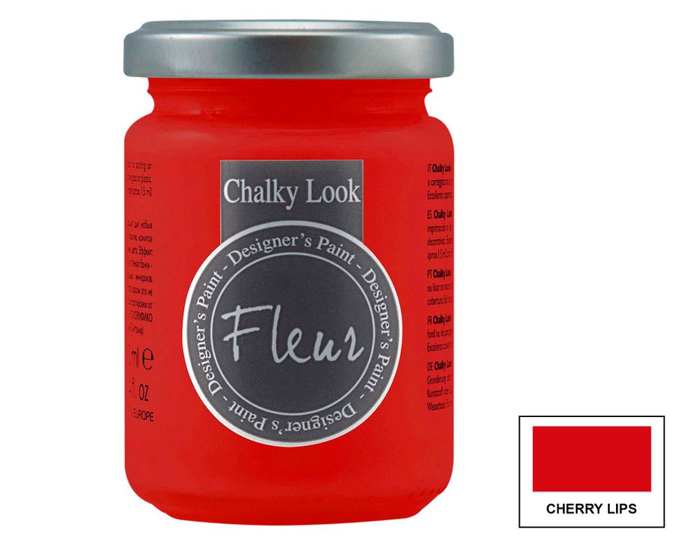 Pintura 130 ml Chalky look cherry lips mate Fleur-2