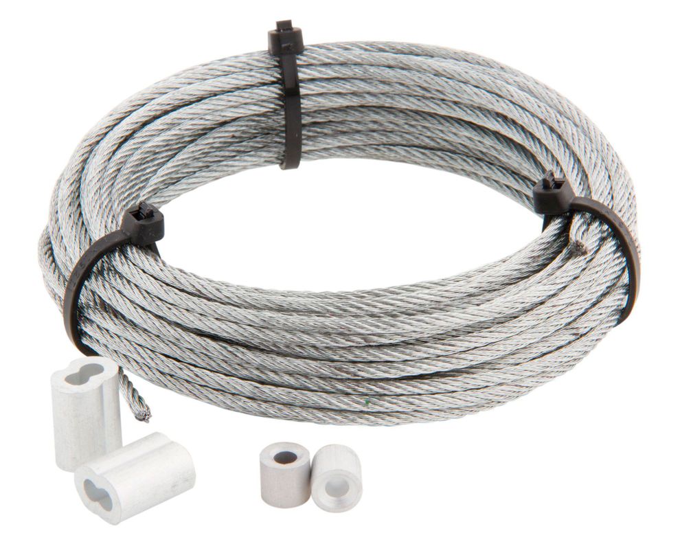 Cable acero 10m 1/8/3/16 fc + pvc + abrazadera tubular Imporper-0