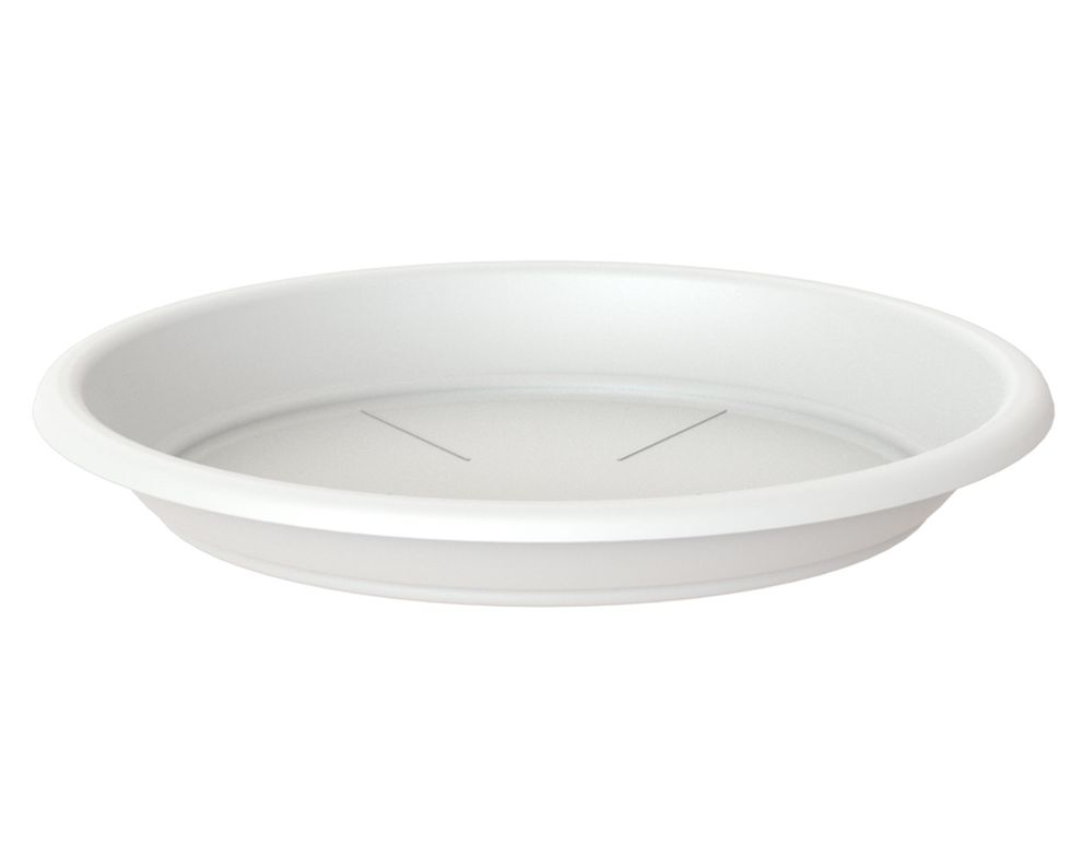 Plato plástico 55 cm Capri blanco-0