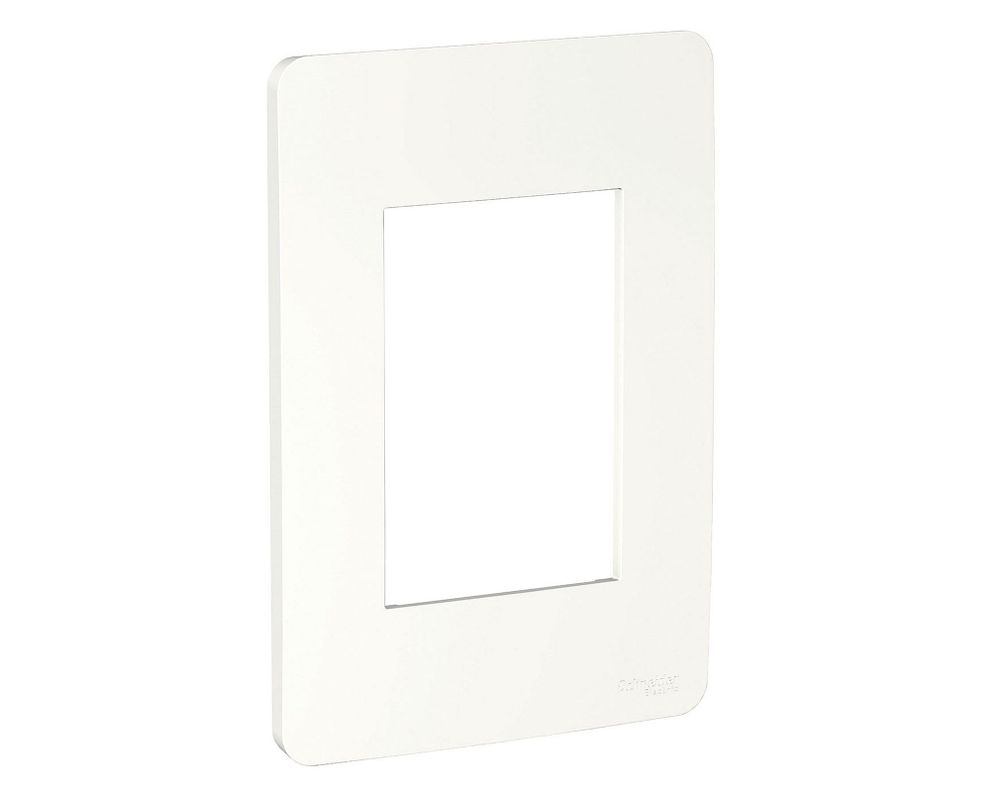 Tapa triple Orión blanco Schneider-1