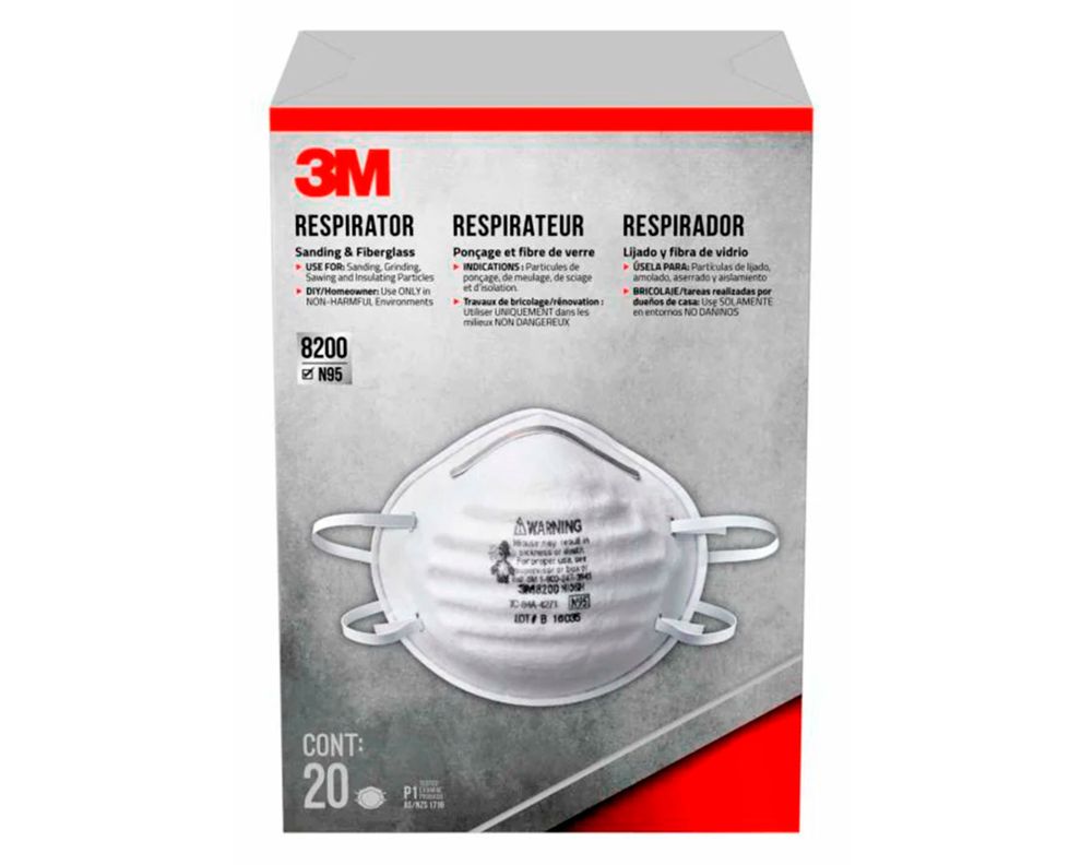 Mascarilla desechable 8200 20 un.-0