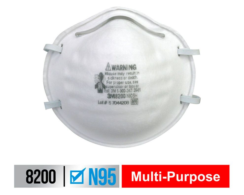 Mascarilla desechable 8200 20 un.-1
