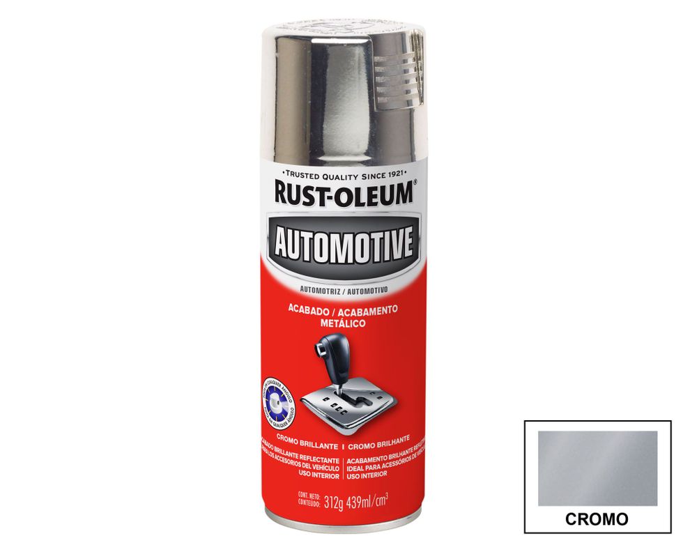 Pintura spray 431 ml Metallic cromo brillante Rust-Oleum-0