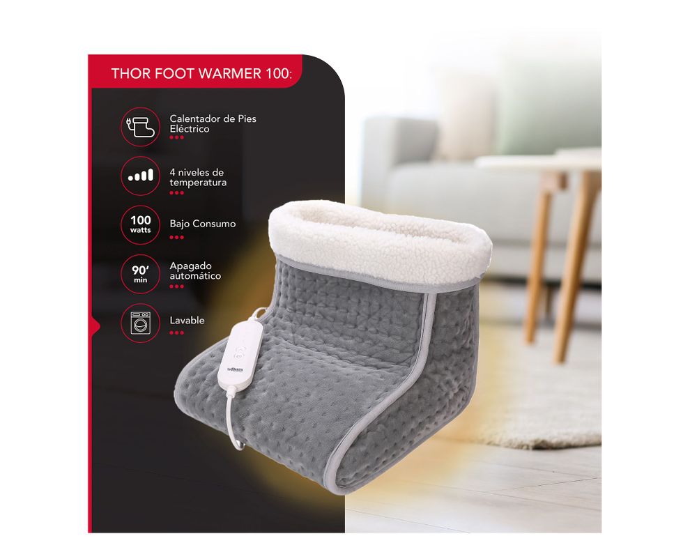Bota calefactora 100W Thor Foot Warmer gris-4