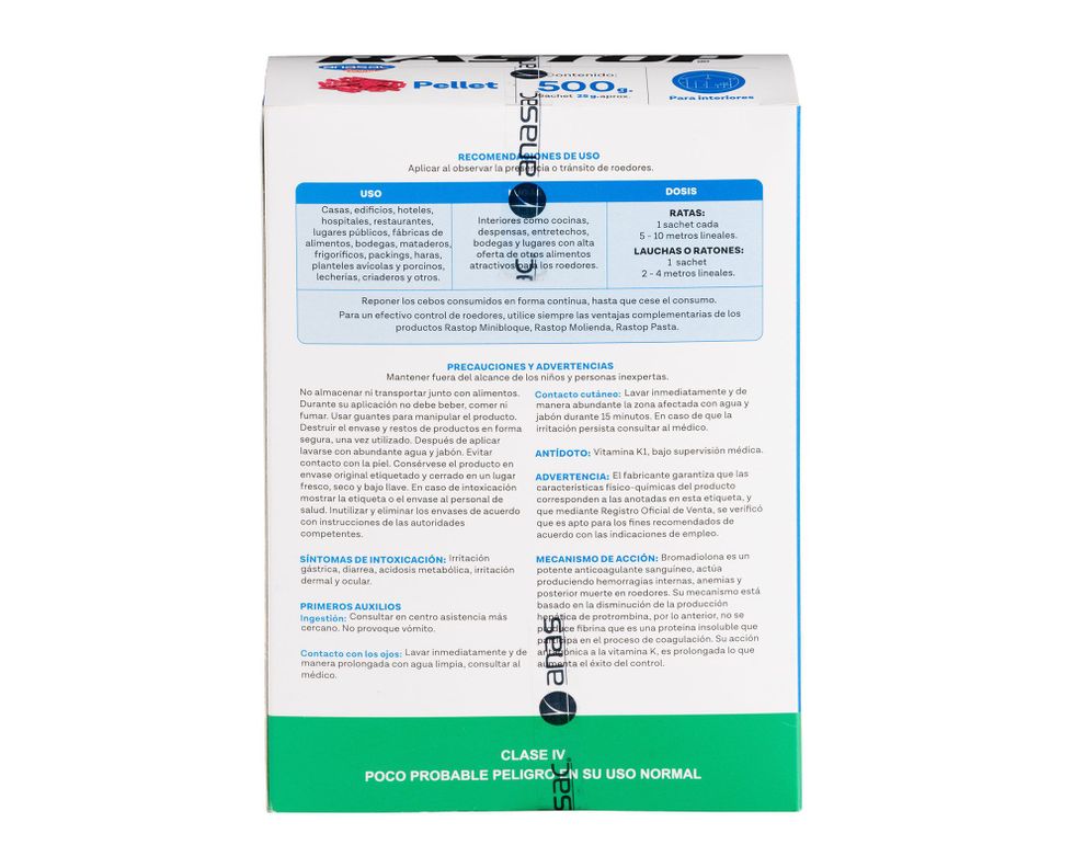Raticida pellet Rastop ultima generación 500g Anasac-4