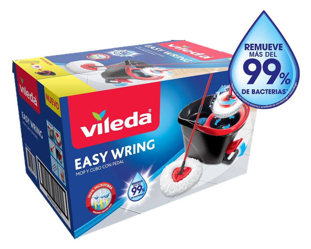 Balde pedal con mopa Easywring and clean Vileda-1