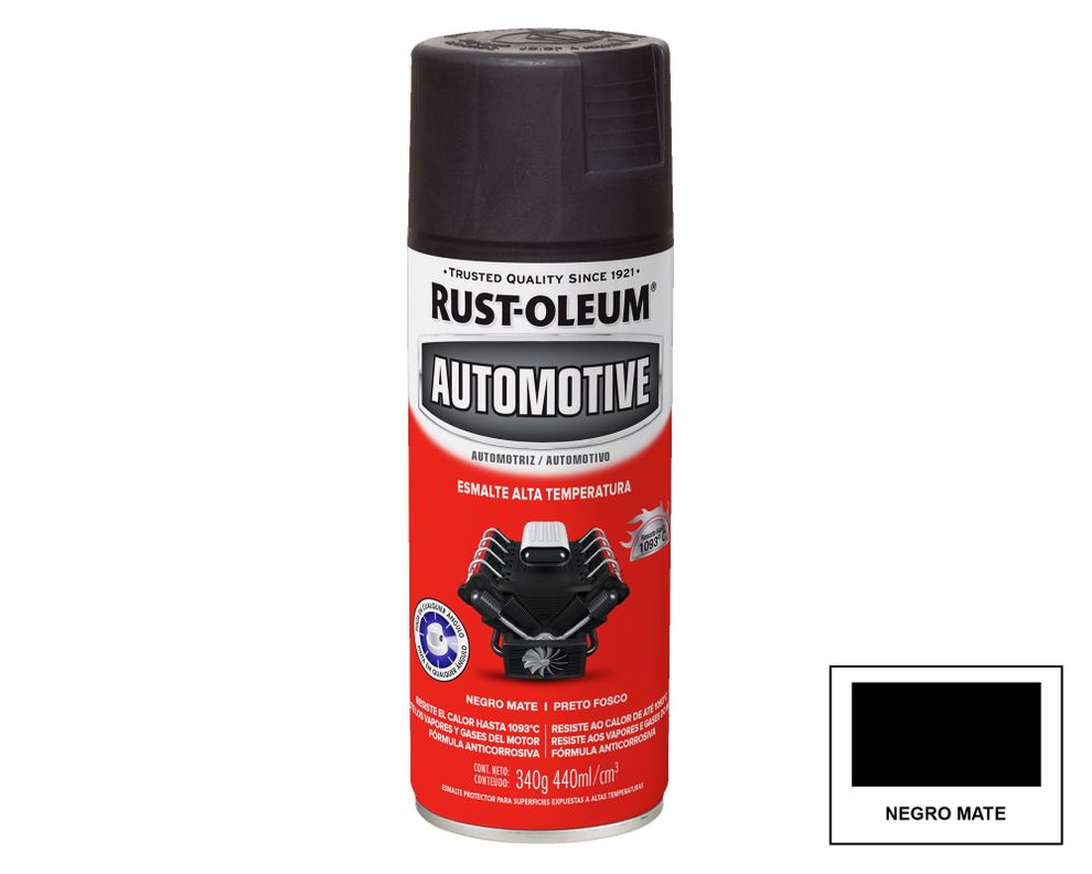 Pintura spray 340 gr High Heat negro Rust-Oleum-0