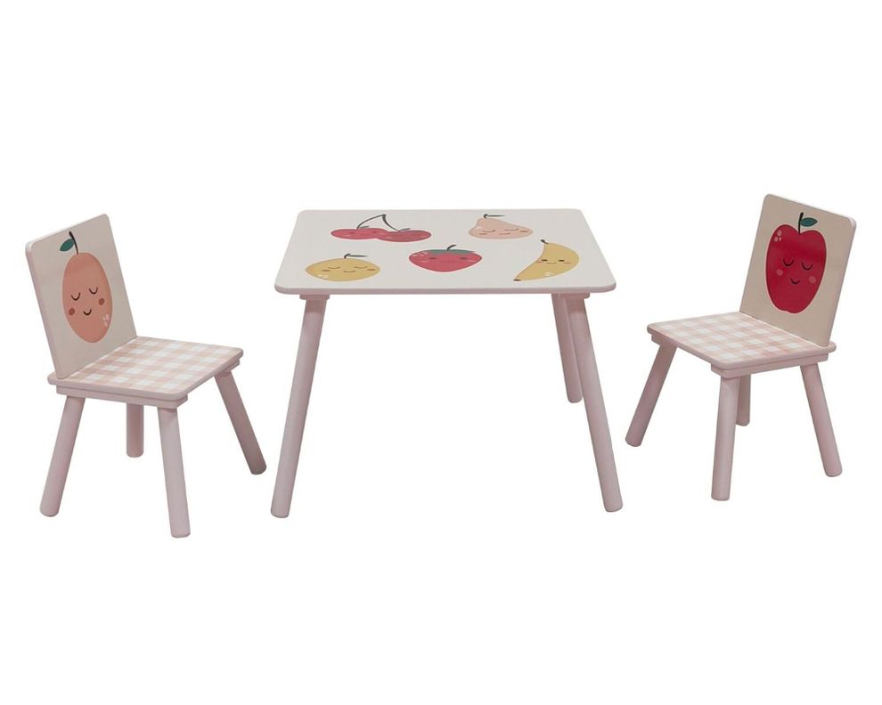 Mesa infantil + 2 sillas Farmer fruits-0