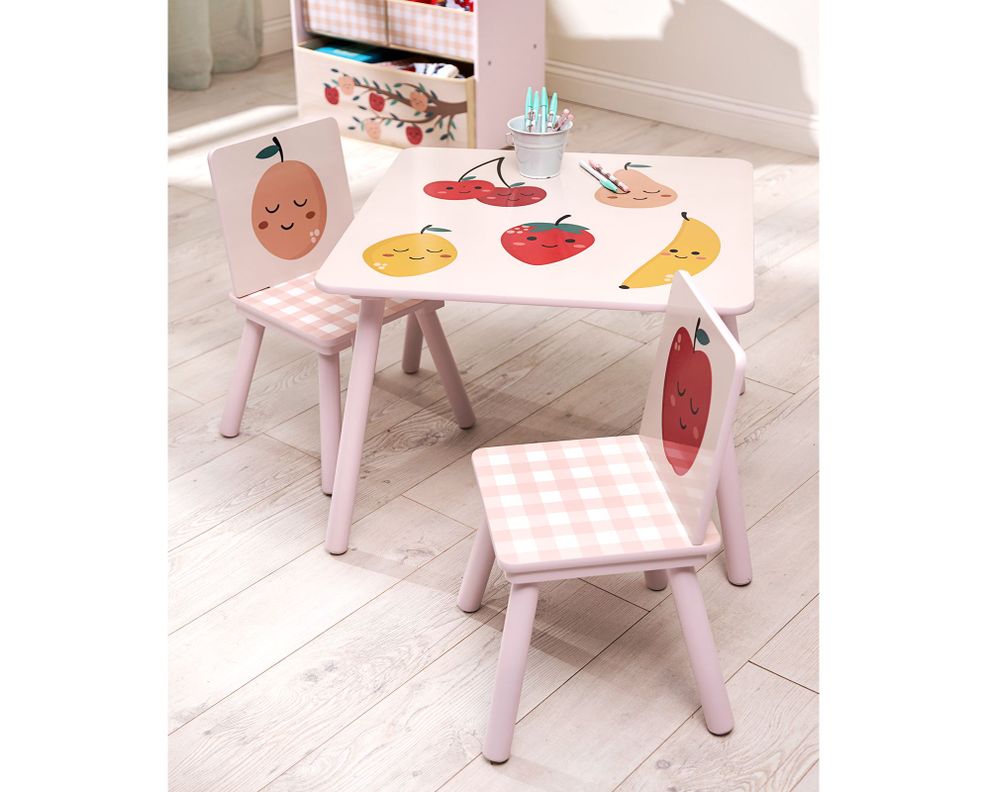 Mesa infantil + 2 sillas Farmer fruits-1