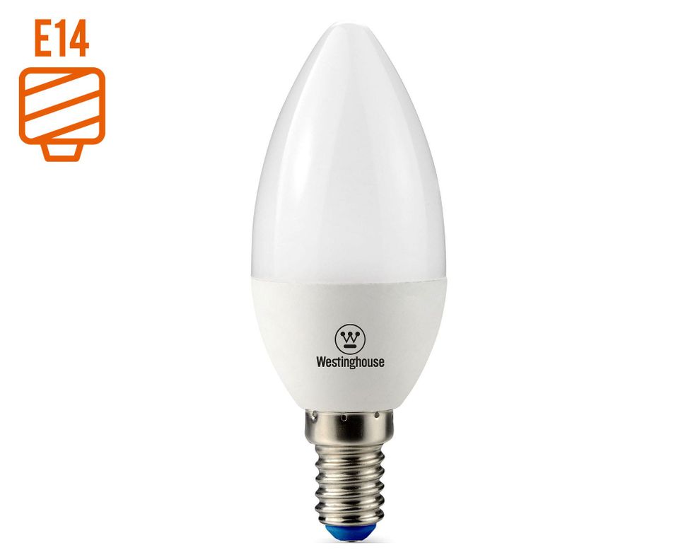 Ampolleta LED 4W E14 vela luz cálida Westinghouse-0