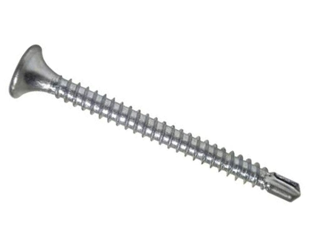 Tornillo volcanita punta broca zincado 6 x 1 5/8 100 unidades Imporper-0