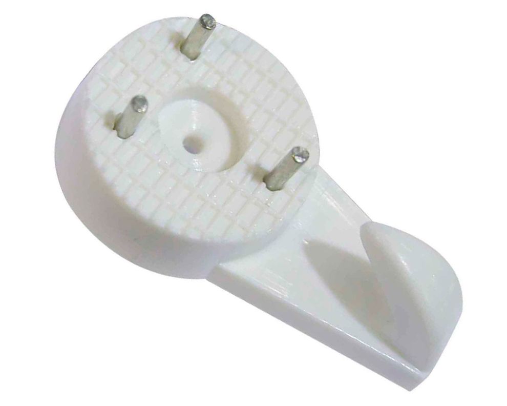 Soporte pared 7x30 mm 4 unidades blanco-1