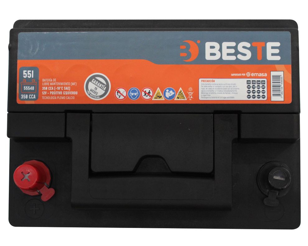 Batería 55AH 330CCA izquierdo 55548GB Beste-3