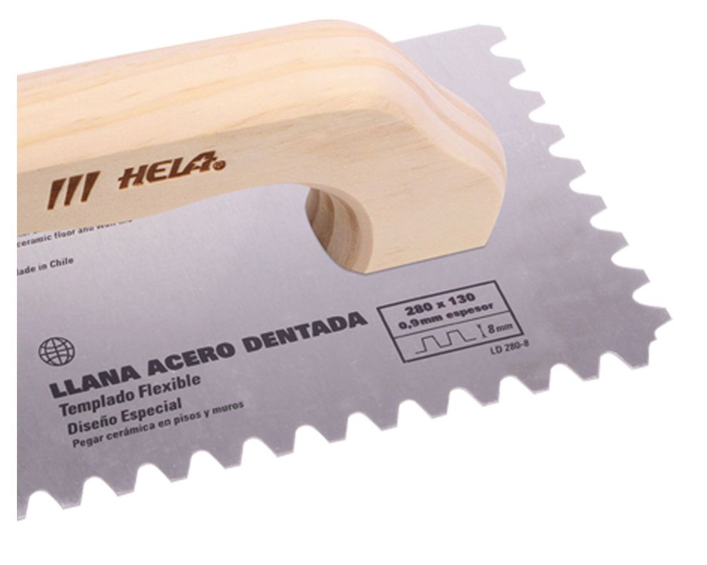 Llana acero 280 x 130 mm dentada ld 280-8 Hela-2