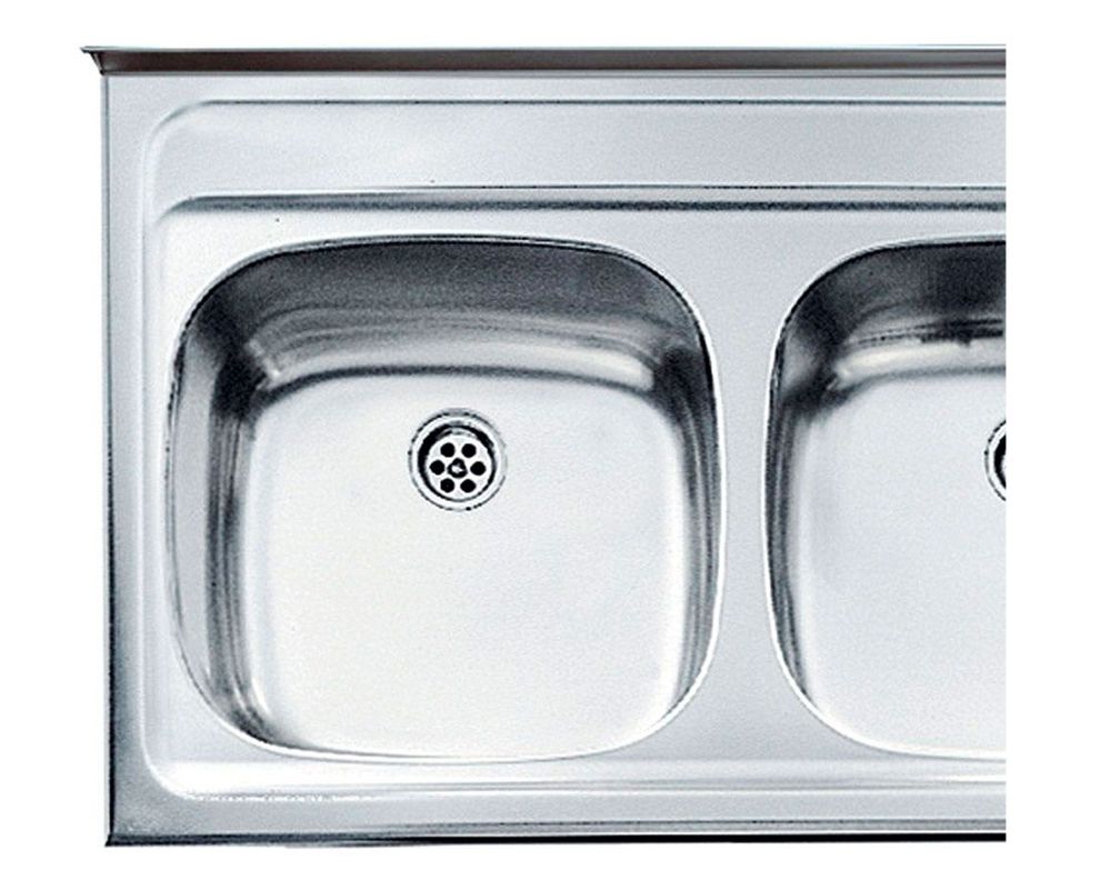 Lavaplatos doble sobreponer izquierda inox Teka-1