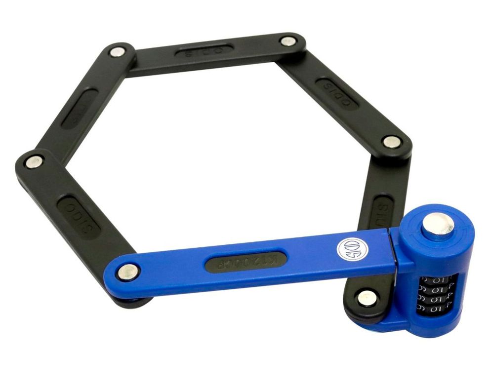 Candado plegable K1200CP azul/negro-0