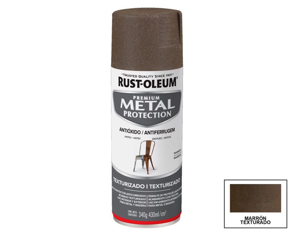 Esmalte antióxido aerosol 430 ml marrón texturado Rust-Oleum-0