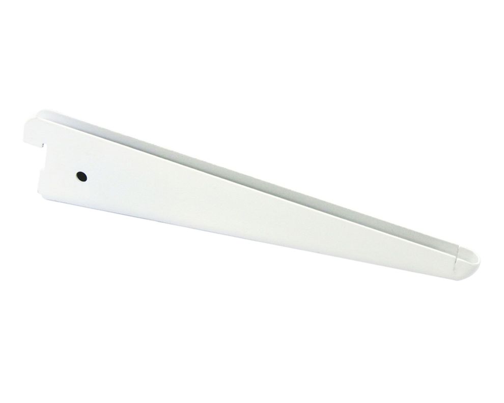 Soporte para pilar ranurado doble 22 cm blanco Ducasse-0