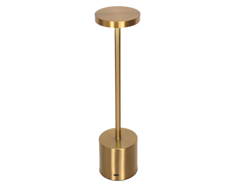 Lámpara sobremesa USB luz cálida Kerti dorado-1