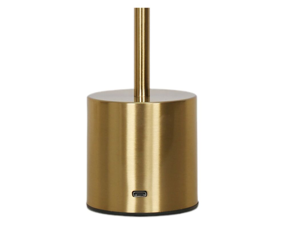 Lámpara sobremesa USB luz cálida Kerti dorado-2