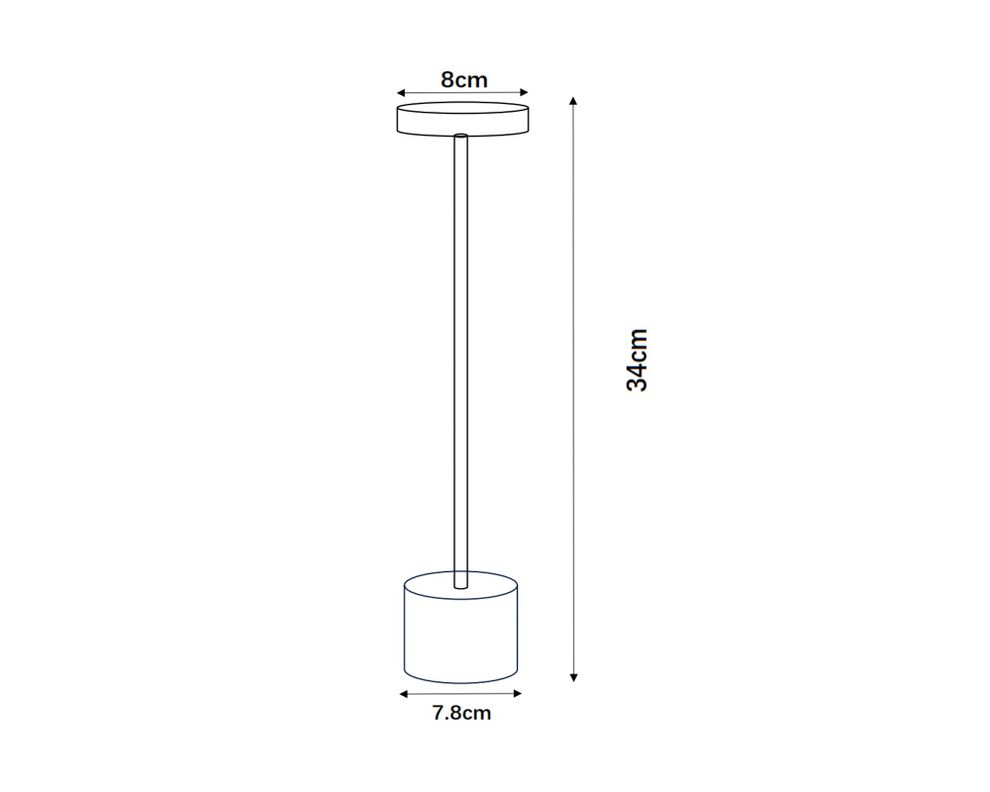 Lámpara sobremesa USB luz cálida Kerti dorado-3