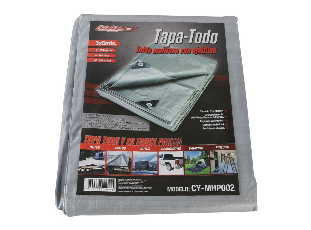 Toldo 3x5 m CY-MHP002 gris Calgary-0