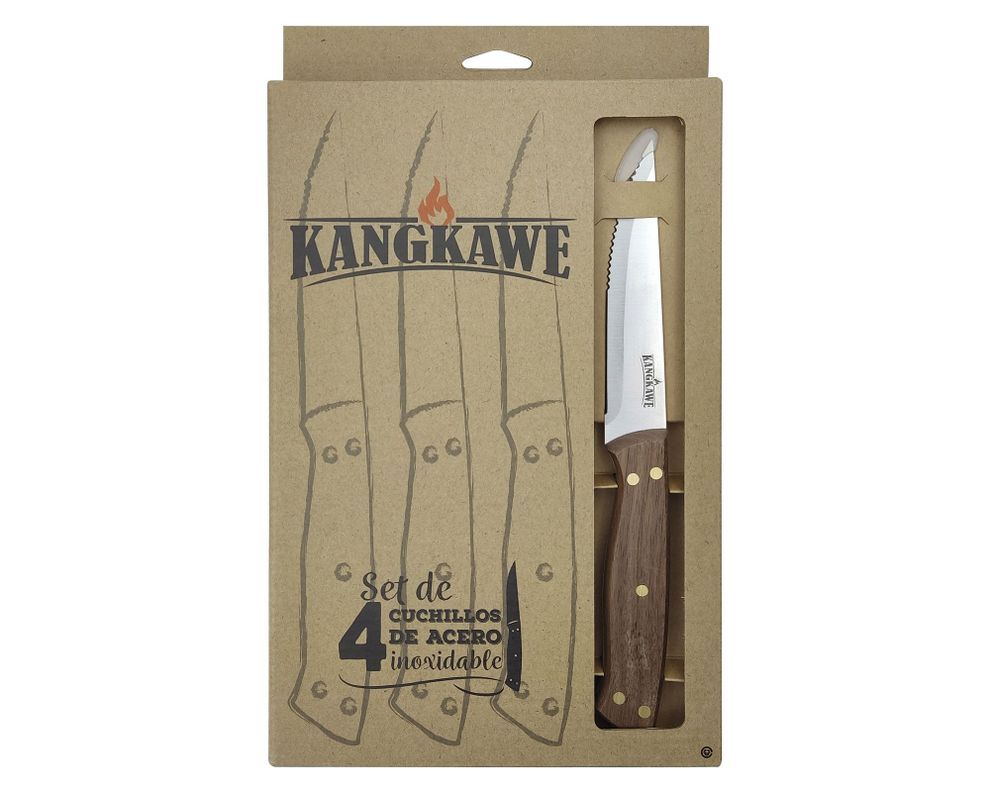 Cuchillo asado 4 unidades Kangkawe-0