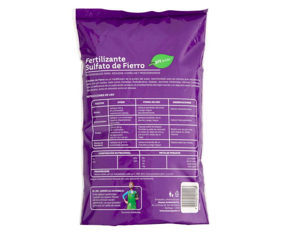 Fertilizante sulfato fierro x1kg Jarditec-1