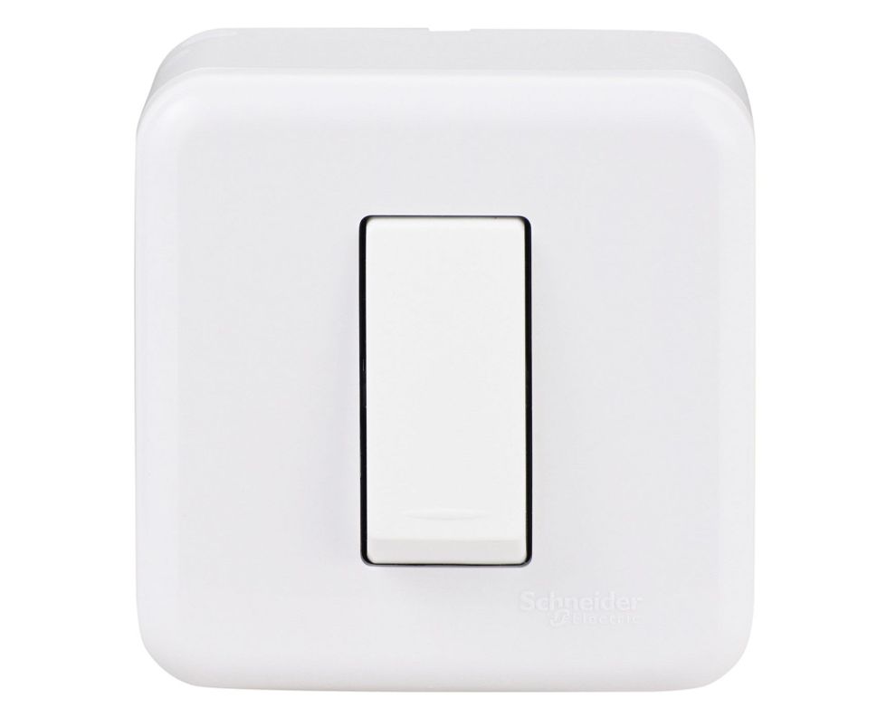 Casquete pulsador 16A Génesis blanco Schneider-0
