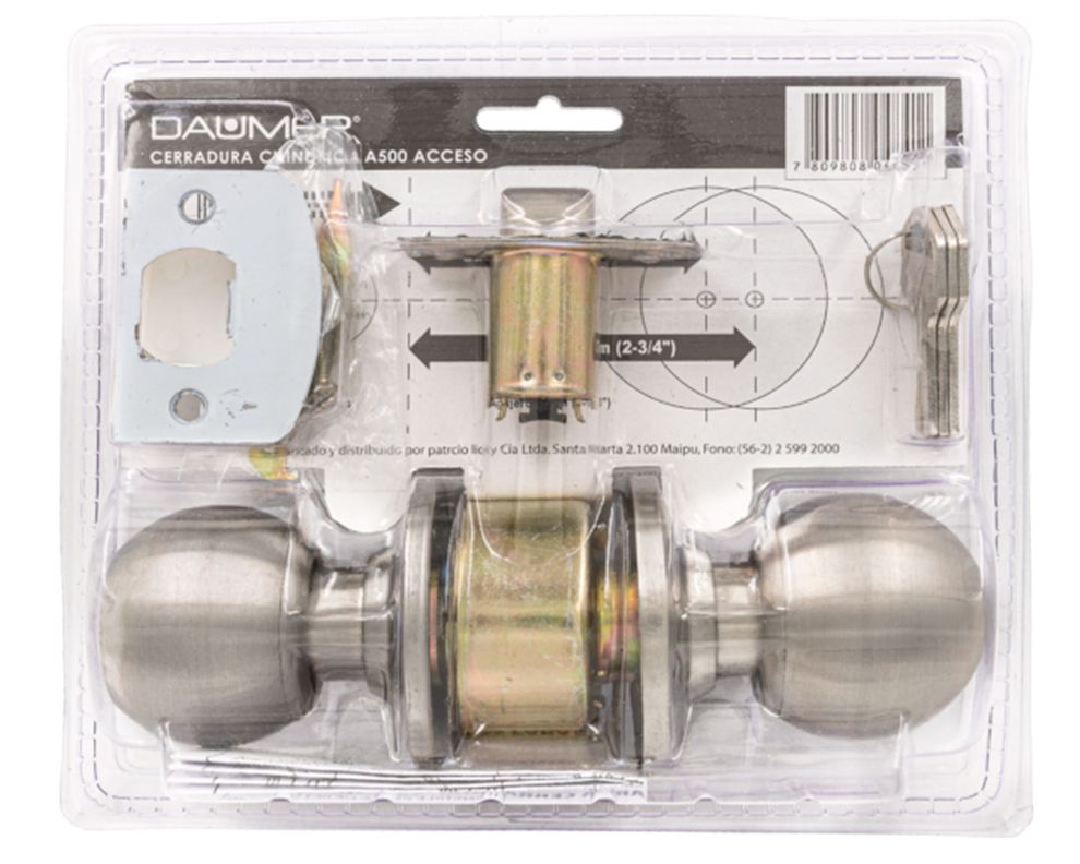 Cerradura pomo cilíndrica acceso A-500-1